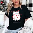 thumbnail image 4 of Meichang T-Shirts pour Femmes, T-Shirts de la Saint-Valentin, Imprimé Drôle, Hauts Mignons, Col Rond, Manches Courtes, T-Shirts de Vacances, Saint-Valentin, 4 of 4