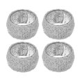 thumbnail image 5 of 4PC Beaded Napkin Ring With Craft Box White, 5 of 5