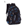 thumbnail image 2 of ruzhgo Students Book Stationery Storage Printed School Bag Hiking Portable Zipper Closure Backpack Large Capacity Knapsack Rucksack Blue Large Blue Large, 2 of 6