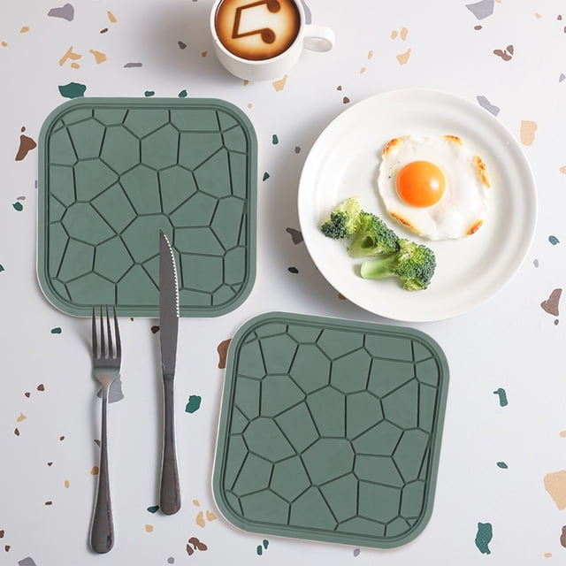 EGNMCR Kitchen Gadgets, Kitchen Accessories Placemats Coffee Mats Kitchen Table Mats Easy To Clean Kitchen Table Mats For Kitchen Insulation Tablemat Hot Pad For Dishes Place mats
