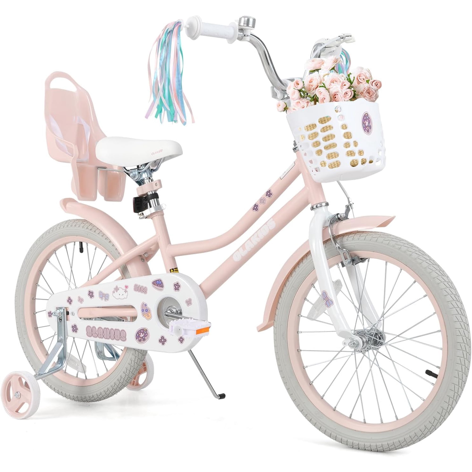 Vélo Enfant 14 Pouces – Léger 7,7 Kg, Roues Stabilisatrices, Hauteur Réglable, Frein Main Et Rétropédalage, Pour 2-4 Ans