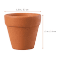 thumbnail image 2 of Dosaele 20pcs Small Red Ceramic Flower Pot Terracotta Pot Clay Ceramic Pottery Planter, 2 of 8