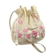 thumbnail image 3 of lionlar Hanfu Shoulder Bag Cute Drawstring Bucket Handbag for Celebration Women Gift Red, 3 of 7