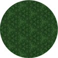 thumbnail image 1 of Ahgly Company Tapis d'Intérieur Rond Lavable en Machine Vert Transitionnel, 3 Pieds Rond, 1 of 7