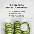 thumbnail image 4 of 1ensemble Scelleuse sous Vide Compacte pour Aliments Puissante Machine de Scellage à Main, Scelleuse de Repas, Scelleuse Alimentaire Portable, 1 x Machine sous Vide 30 x Sacs, Blanc, 4 of 7