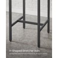 thumbnail image 4 of VASAGLE Bar Table, Small Kitchen Dining Table, High Top Pub Table, Bar Height Cocktail Table for Living Room Party, Sturdy Metal, 23.6 x 23.6 x 35.4 Inches for Narrow Spaces, Greige and Black, 4 of 4