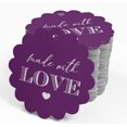 thumbnail image 4 of Inkdotpot 100 Pack Made With Love Text Favor Paper Tags Craft Real Silver Foil Hang Tags, 4 of 6