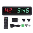 thumbnail image 2 of Gym Timer Clock, DC 5V 1.8 Inch Large Digital Workout Clock with Remote Control, USB Rechargeable Smart LED Countdown Colck Interval Timer with Buzzer for Home Gym Garage, 2 of 7