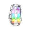 thumbnail image 2 of Save Big! Transparent RGB Gaming Mouse, 5-Gear DPI Adjustment, Wired, Wireless & Bluetooth Connection, for PC & Laptop Gaming, 2 of 6
