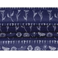 thumbnail image 5 of oneOone Velvet Dark Blue Fabric Block Craft Projects Decor Fabric Printed By The Yard 58 Inch Wide-8E, 5 of 5