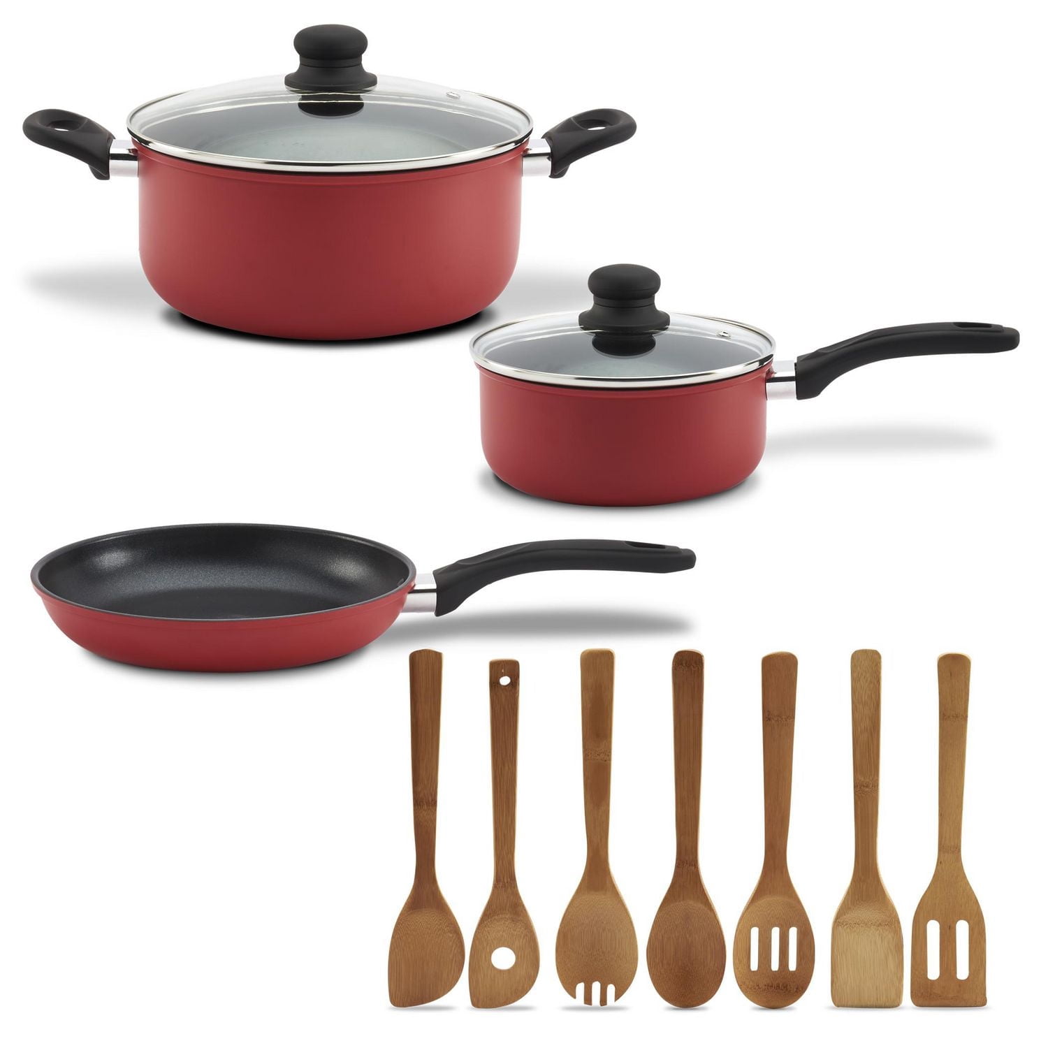 Phillippe Richard Professional Ensemble d’ustensiles de cuisine 12 pièces - Rouge