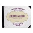 thumbnail image 1 of Darling Souvenir White Geometric Printed Hardbound Cover Guestbook For Wedding Guest Sign In Book Registry-7 x 9 Inches, 1 of 5