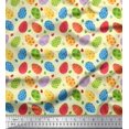 thumbnail image 1 of Soimoi Polyester Crepe Fabric Egg Easter Printed Fabric 1 Yard 52 Inch Wide, 1 of 3