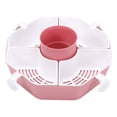 thumbnail image 1 of Multifunctional Rotatable Hot Pot Assortment Home Kitchen Drain Basket Wash Basin Vegetable Assortment Pink, 1 of 7