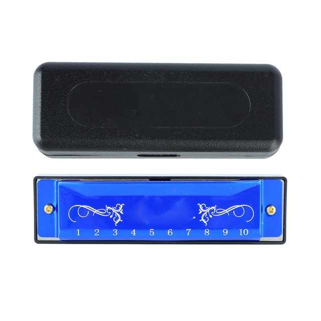 Harmonica, Orgue à Bouche Standard Rigide 20 Tune Aluminium et Acier Inoxydable Longue Durée pour Débutant pour Classe