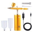 thumbnail image 1 of maskred Compact Airbrush Air Compressor Kit Set Versatile Spray Painting Craft Gold 1.49x5.1x5.7 Inch 1Set, 1 of 6