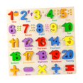 thumbnail image 2 of HILABEE Wooden Puzzle Interactive Matching Game for Kindergarten 3 4 5 Year Old Gift Number Puzzle, 2 of 9