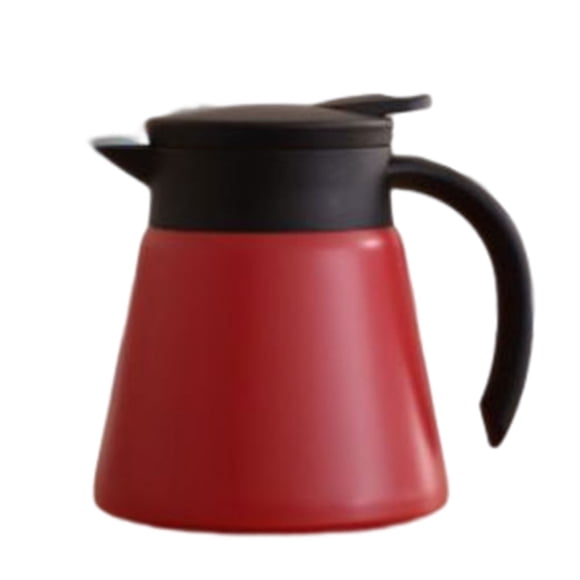 bedienty 650/880ML Stainless Steel Thermal Vacuum Flask Tea Mug Bottle Spout Design Good Sealing Home for Thermos Hot Water Pot Red 880ML