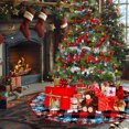thumbnail image 4 of Christmas Tree Skirt 35 in Print Bottom Decoration, 4 of 6