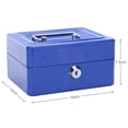 thumbnail image 2 of Metal Cash Box 1Pc Mini Portable Steel Petty Lockable Cash Money Coin Safe Security Box Household New(????), 2 of 7