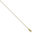 thumbnail image 1 of 10k Yellow Gold Box Chain Necklace 17 19 Ring Pendant Charm, 1 of 8