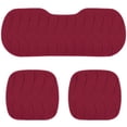 thumbnail image 2 of Car Seat Covers Full Set 3 Pcs Non Slip, ZZkhGO Plush Warm Front Rear Bench Covers, Premium Polyester Winter Seat Protectors for SUV Truck Van Automotive, Red, 2 of 7