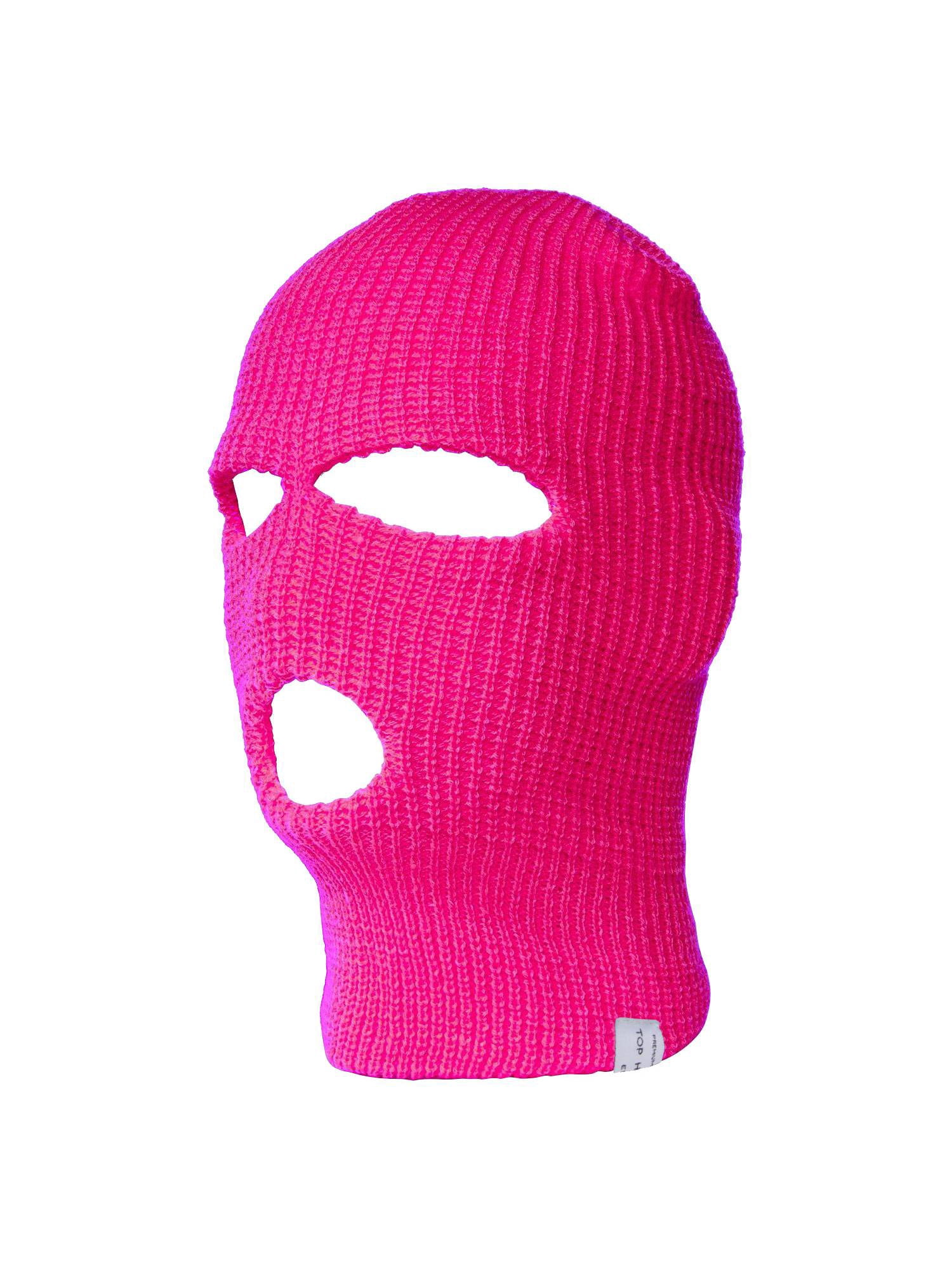 TopHeadwear 3-Hole Winter Ski Mask - Hot Pink