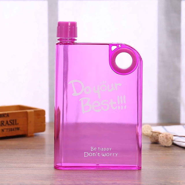 Yhmxh Water Bottle -Cups Stereoscopic Book Kettle. A5 Notebook Transparent Plastic Kettle book kettle