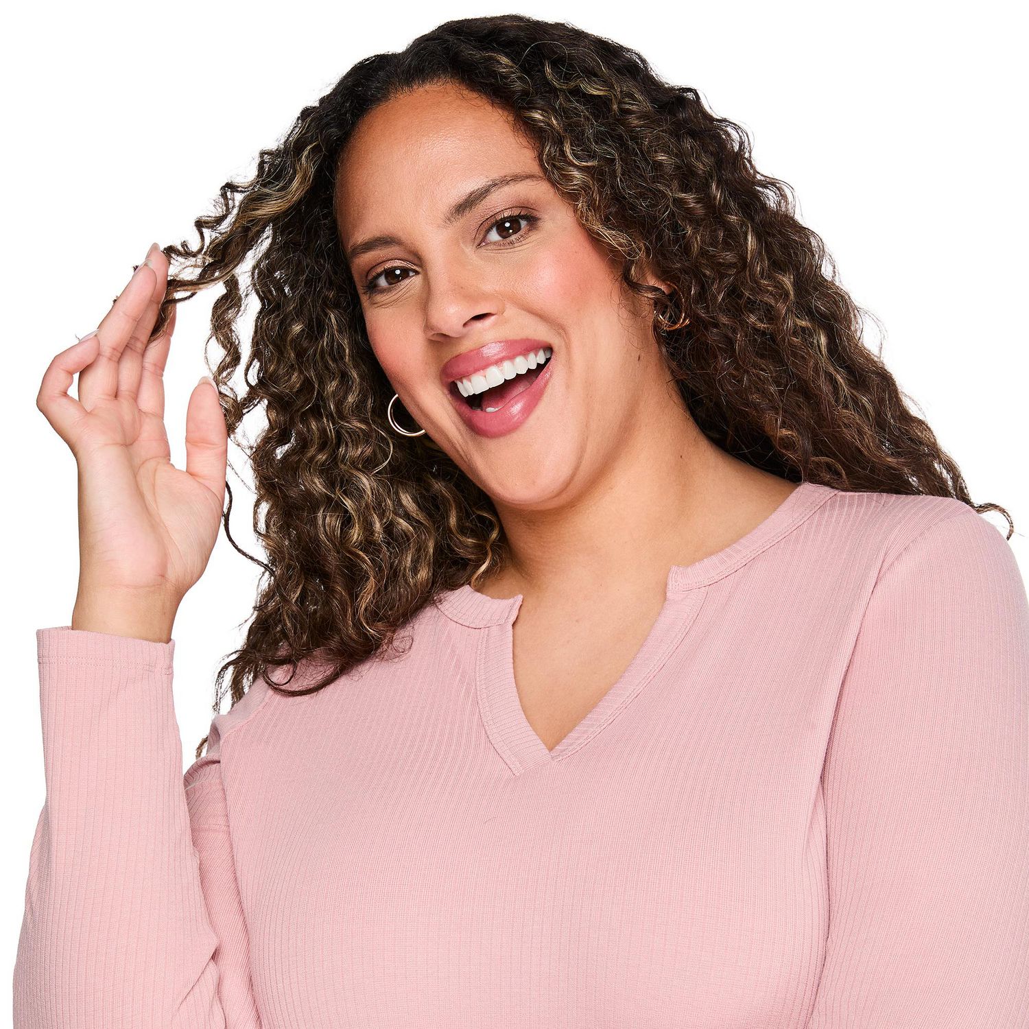 Lane Bryant Women's Plus Long-Sleeve Top
