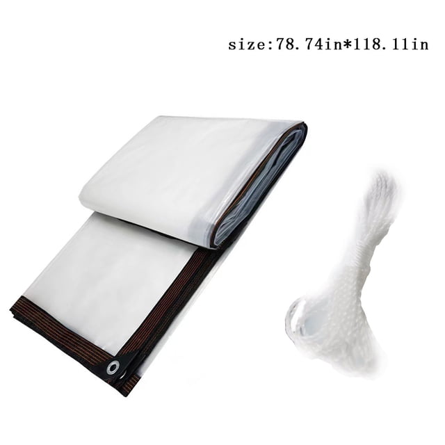 PRETXORVE Bâche Transparente Multifonction Imperméable Imperméable Balcon Abri contre la Pluie Extérieur Coupe-Vent Froid