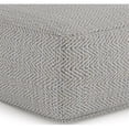 thumbnail image 3 of Trent Home Boho Square Pouf in Patterned Gray Melange Cotton, 3 of 7