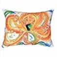 thumbnail image 3 of Betsy Drake NC083 Coussin Pieuvre Orange Sans Cordon 16 x 20 Po, 3 of 4