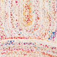 thumbnail image 5 of Safavieh Tressed Collection BRD210B Fait à la Main Boho Réversible Coton Zone Tapis, 5' x 8' Ovale, Ivoire / Multi, 5 of 5