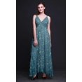 thumbnail image 3 of Bimba Bird Ladies Printed Resort Maxi DrawstringDressSpaghetti Strap Beach Wear-Large, 3 of 6