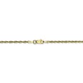 thumbnail image 4 of 10K Yellow Gold 2.0mm Diamond Cut Extra-Lite Rope Chain, 4 of 5