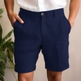 thumbnail image 1 of NTACZA Men's Shorts Casual Solid Zipper Shorts Button Placket Lightweight Classic Fit 7 Inch Inseam Shorts Men 2X, 1 of 6