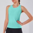 thumbnail image 2 of Timegard Débardeurs de Yoga pour Femmes Séchage Rapide Col Rond Sans Manches Dos Ouvert Entraînement Course Gym Haut Chandails de Sport, 2 of 5