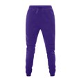 thumbnail image 1 of XZNGL Womens Sports Fleece Solid Color Guards Pants Solid Color Leggings Casual Pants, 1 of 6