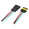 thumbnail image 2 of Waterproof Electrical Connector, Convenient Dustproof Practical Car Waterproof Connector Waterproof  For Trucks For Cars For Boats For Marines 4P,5P,6P, 2 of 8