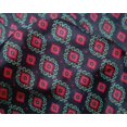 thumbnail image 4 of oneOone Silk Tabby Fabric Diamond & Swirl Ikat Print Fabric By Yard 42 Inch Wide, 4 of 4