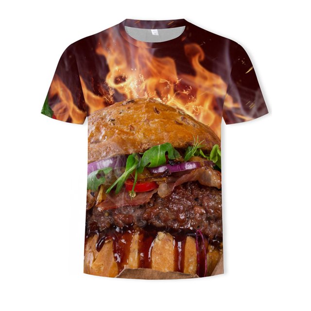 Tenmix Chemises Imprimées 3D pour Hommes Hauts d'Été Réguliers T-Shirt Graphique de Vacances Manches Courtes Style-F 4TG