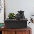 thumbnail image 1 of Staron Table Fountain under $5! LED Water Decoration with Stones Relaxing Sound USB Powered for Desktop and Home Ambiance, 1 of 6