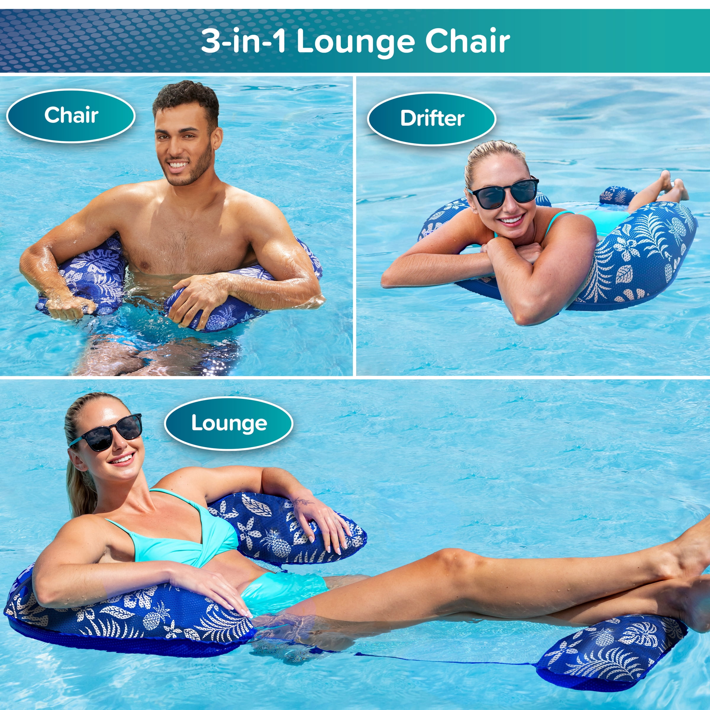 Aqua Leisure 3-in-1 Lounge Pool Chair