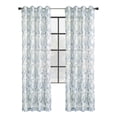 thumbnail image 4 of Loft Living Jennifer Botanical Print Grommet Single Curtain Panel Light-filtering 52" x 95" in Grey, 4 of 5