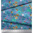 thumbnail image 2 of Soimoi Velvet Fabric Camera,Hat & Briefcase Travel Decor Fabric Printed Yard 58 Inch Wide, 2 of 3