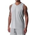thumbnail image 1 of Timegard Tank Tops Men V Neck Breathable Sleeveless Loose Workout Tee Solid Color Athletic Shirts Top, 1 of 7