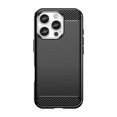 thumbnail image 1 of PANDACO Black Brushed Metal Case for iPhone 16 Pro, 1 of 2