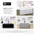 thumbnail image 4 of Stylish Apron From 30" White Composite Granite Single-Bowl Kitchen Sink with 3 Accessories S-830WH, 4 of 9