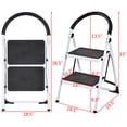 thumbnail image 2 of Costway Escabeau Pliant à 2 Marches Tabouret Robuste Industriel Léger 330 Lb, 2 of 10