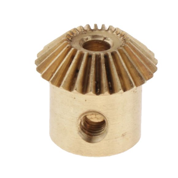 Engrenage Conique en Laiton pour Parasol 0,5 Module 25 Alésage 3-5 mm - Tel Que Décrit, Trou 3 mm